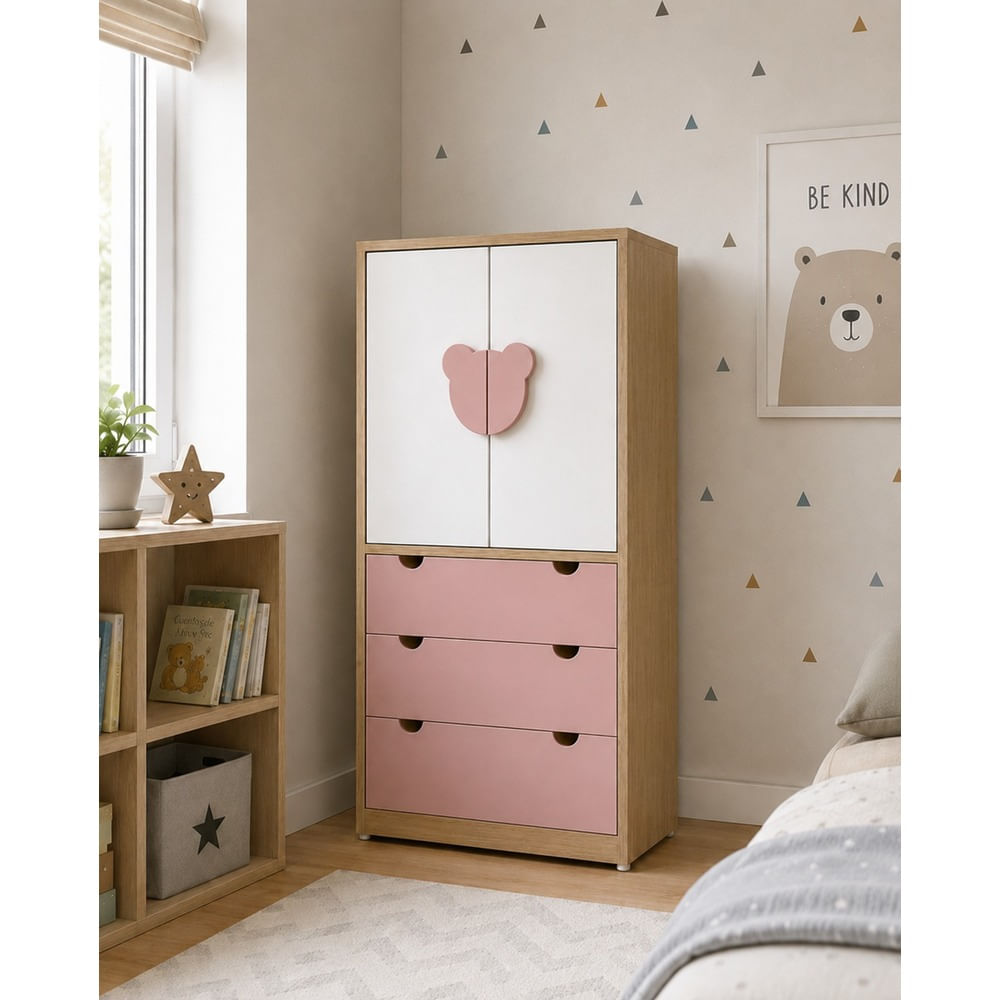 ROPERO MONTESSORI OSO VENTITAS HOME ROSADO