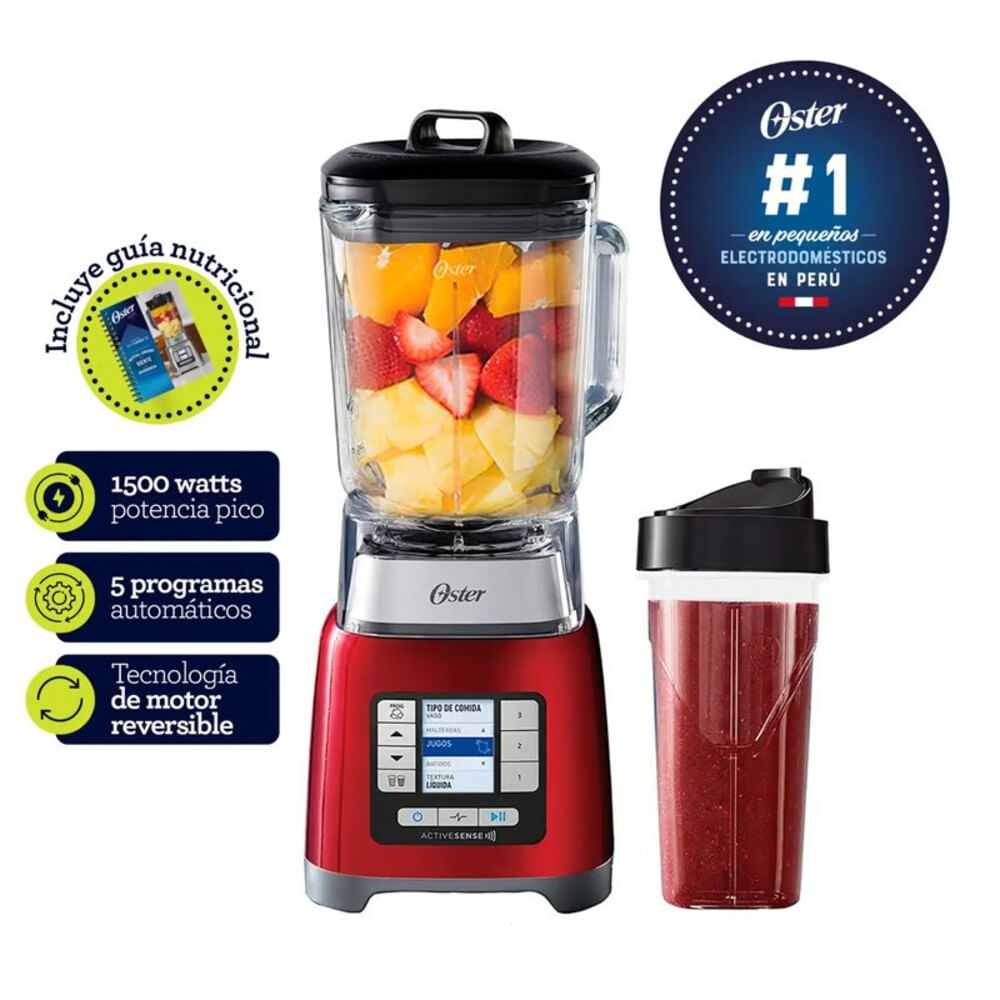 Licuadora 2L Active Sense con Blender BLSTTDGRBG-053