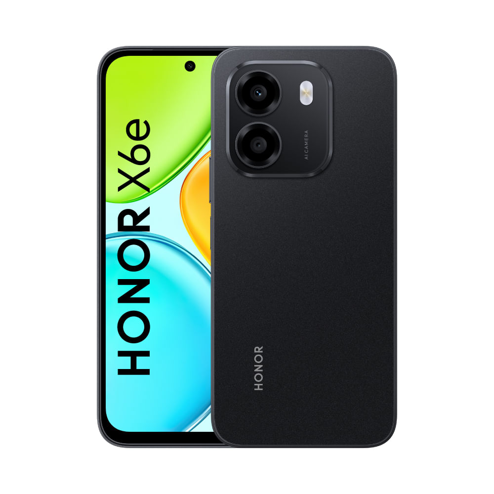 Celular HONOR X6e 4GB Ram 256GB Rom - Negro