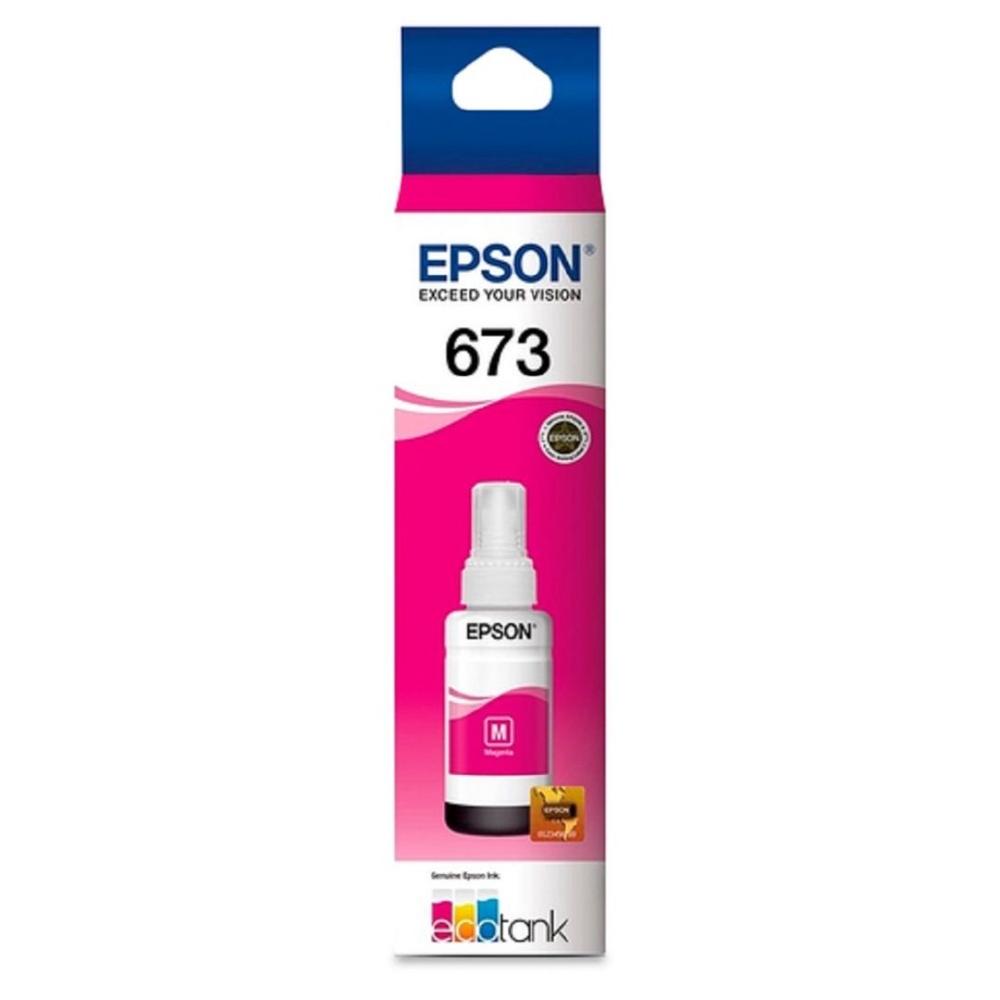 Botella de Tinta Epson T673 Magenta 70ml para EcoTank L800/L805/L810/L850/L1800