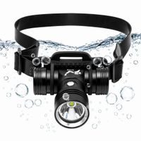 Linterna de Buceo ASAFEE DH100 IPX8 LED XML-L2 Recargable 1000 Lúmenes 2400mAh