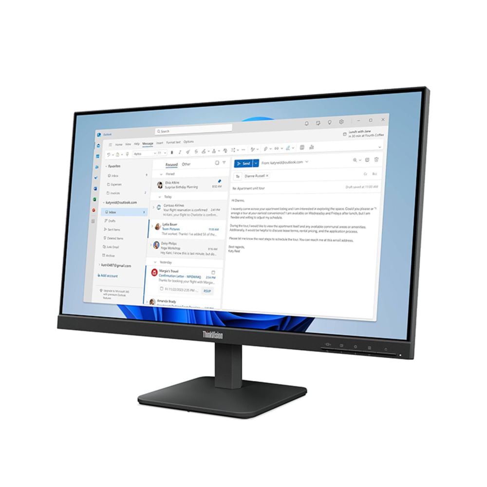 Monitor Lenovo ThinkVision S24-4e 23.8"" FHD IPS 100Hz HDMI VGA