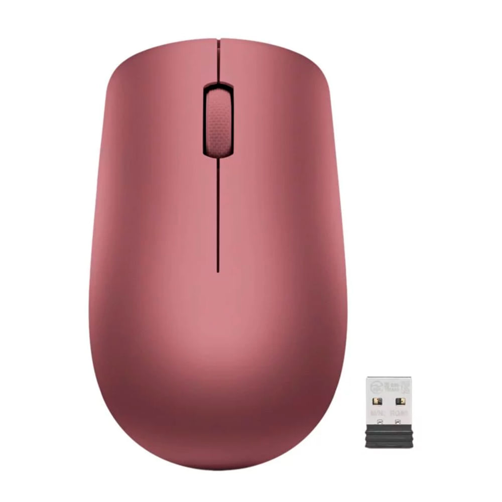 Mouse Inalámbrico Lenovo 530 1200 DPI Nano USB Rojo Cereza