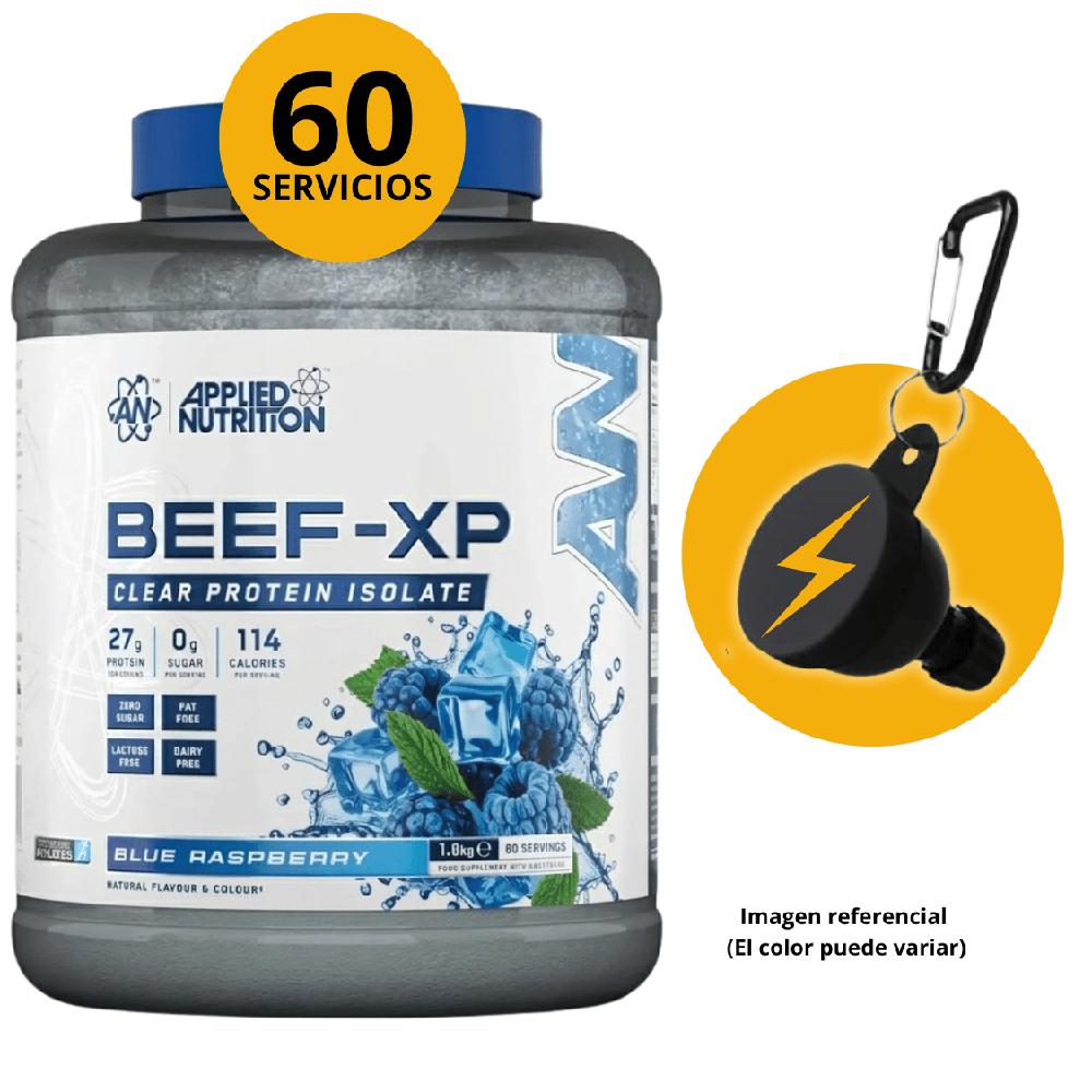 BEEF-XP 1.8KG BEEF PROTEIN SABOR FRAMBUESA AZUL CON PORTASUPLES
