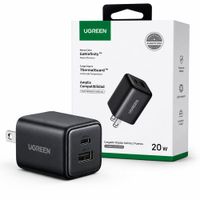 UGREEN X514 Cargador 20W Dual USB-C USB-A Carga Rápida