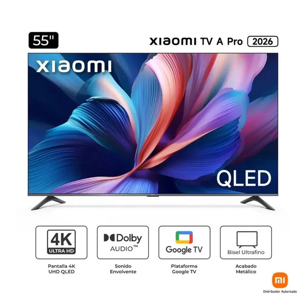 Xiaomi Televisor 55 Pulg. Smart TV QLED 4k Ultra HD A PRO 2026