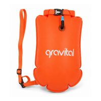 Boya y Bolsa Seca Gravital 15L Naranja