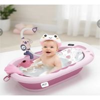 Bañera Para Bebe Con Regadera Cojin Acccesorios y Cortauñas Rosa