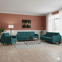 Juego de Sala Índigo 3-2-1 Verde Militar