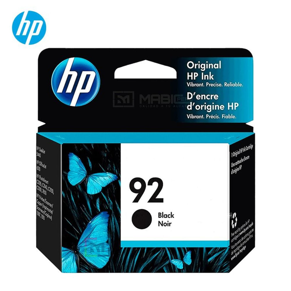 Cartucho de Tinta HP 92 Negro C9362WL Deskjet 5440 Original