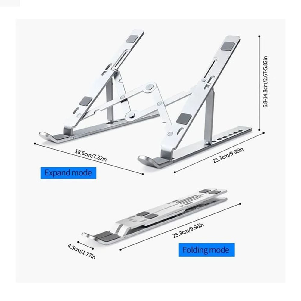 SOPORTE PARA LAPTOP ALUMINIO NOTEBOOK MAC MACBOOK TABLETAS AJUSTABLE