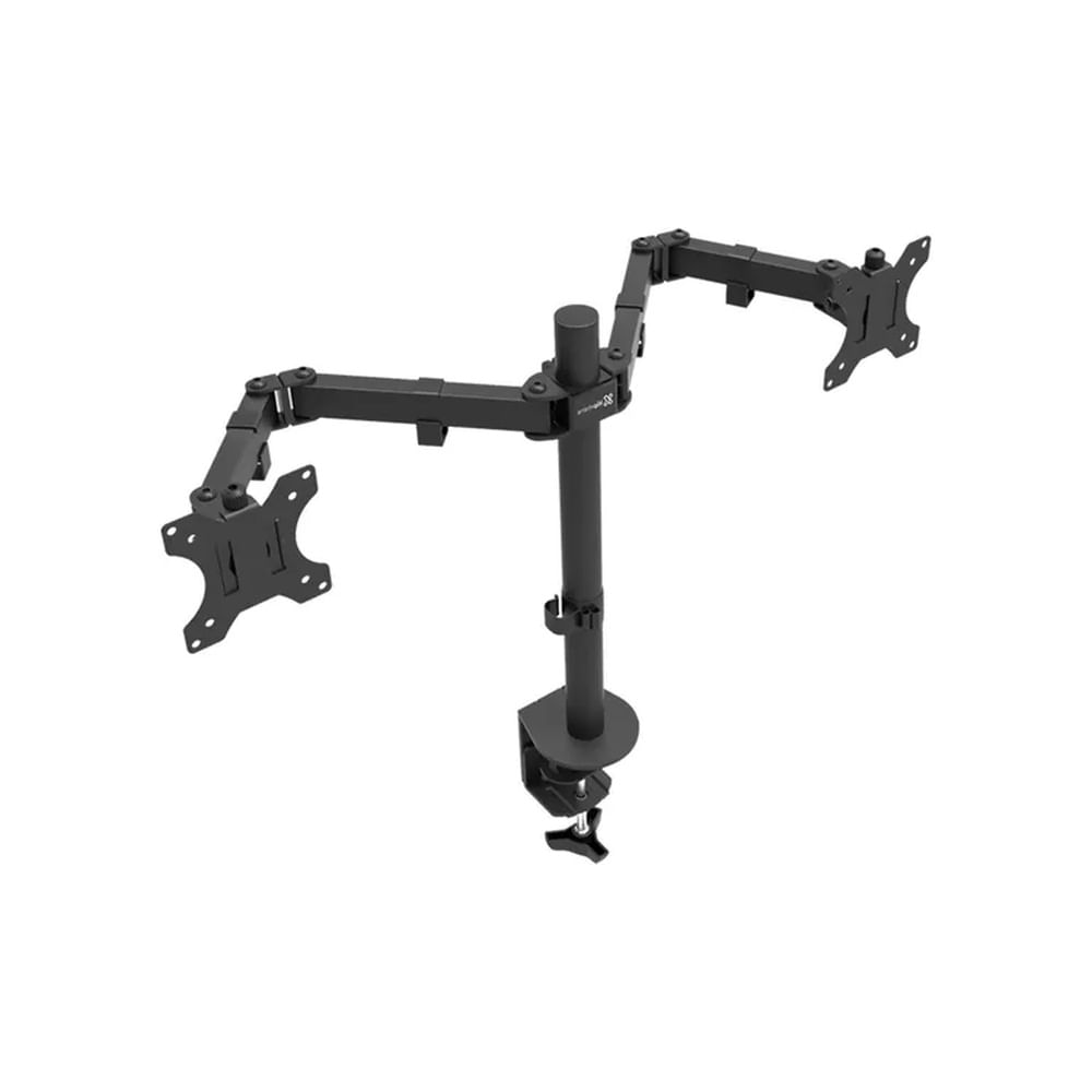 Rack Soporte de Escritorio Articulado para dos Monitores Hidraulico - Koreano - 13 a 32 Pulgadas