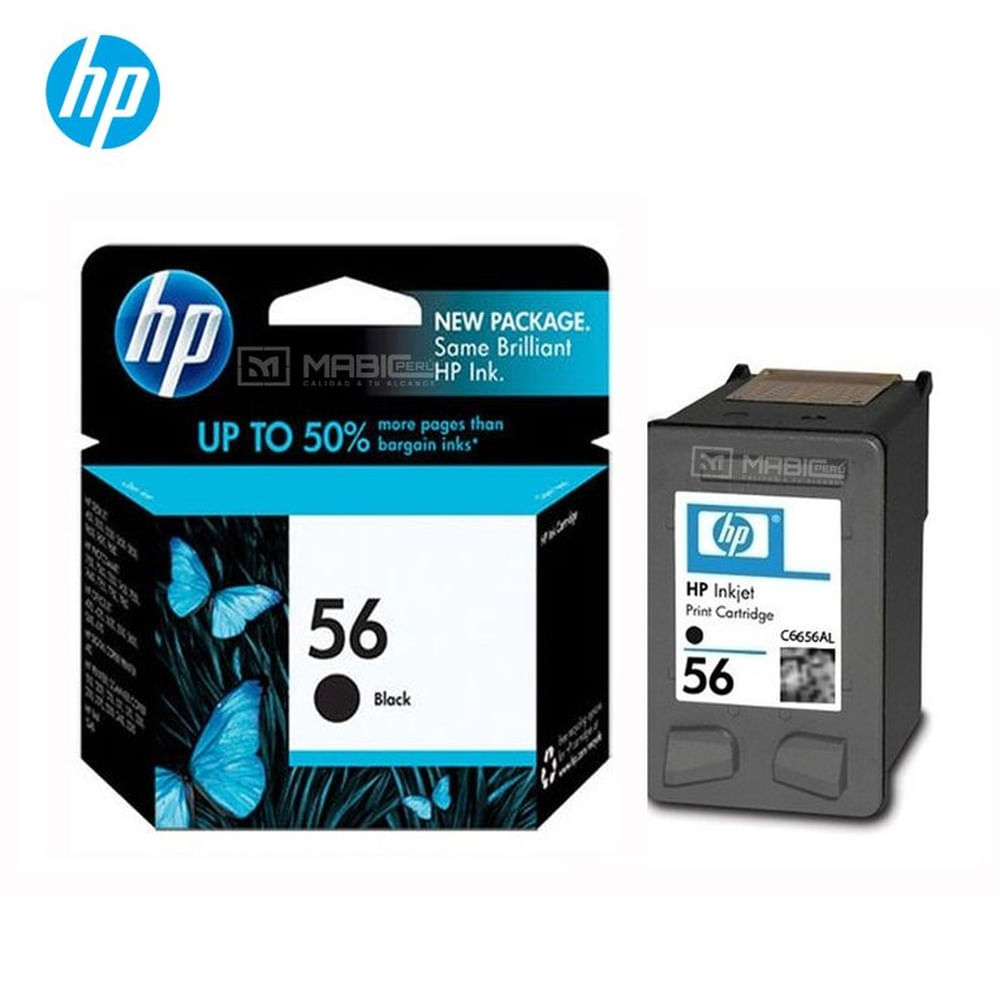 Cartucho de Tinta HP 56 Negro C6656AL DeskJet 5160, 5850 Original