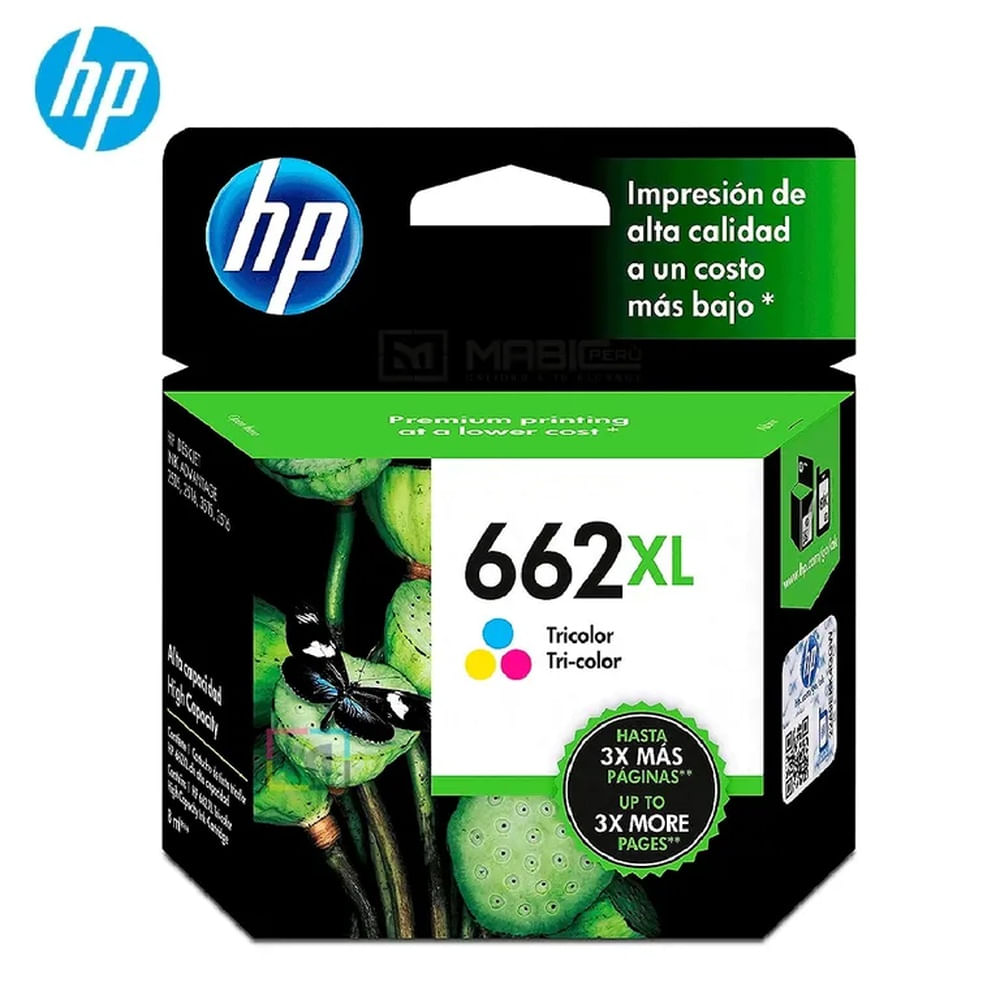 Cartucho de Tinta HP 662XL Tricolor CZ106AL Deskjet 2515, 3515 Original
