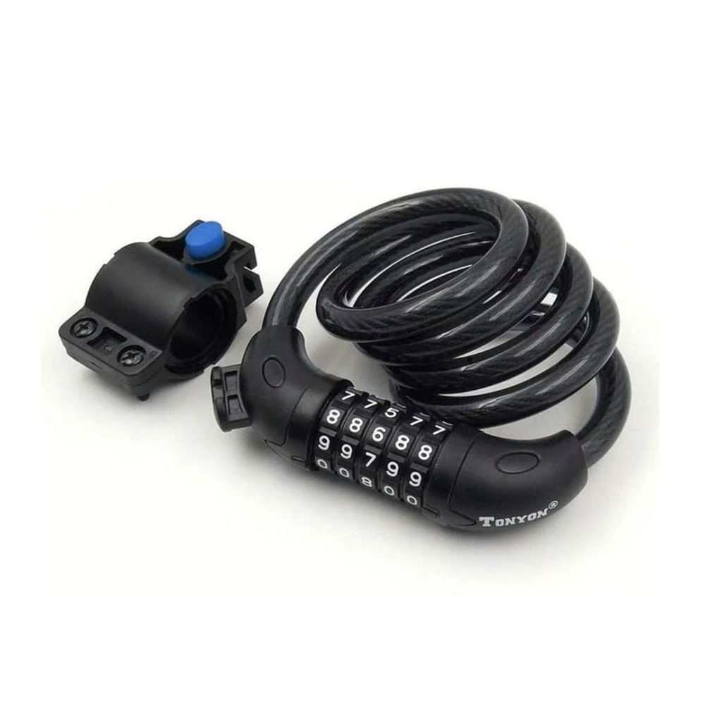 CANDADO PARA BICICLETA CON CLAVE DE COMBINACIÓN