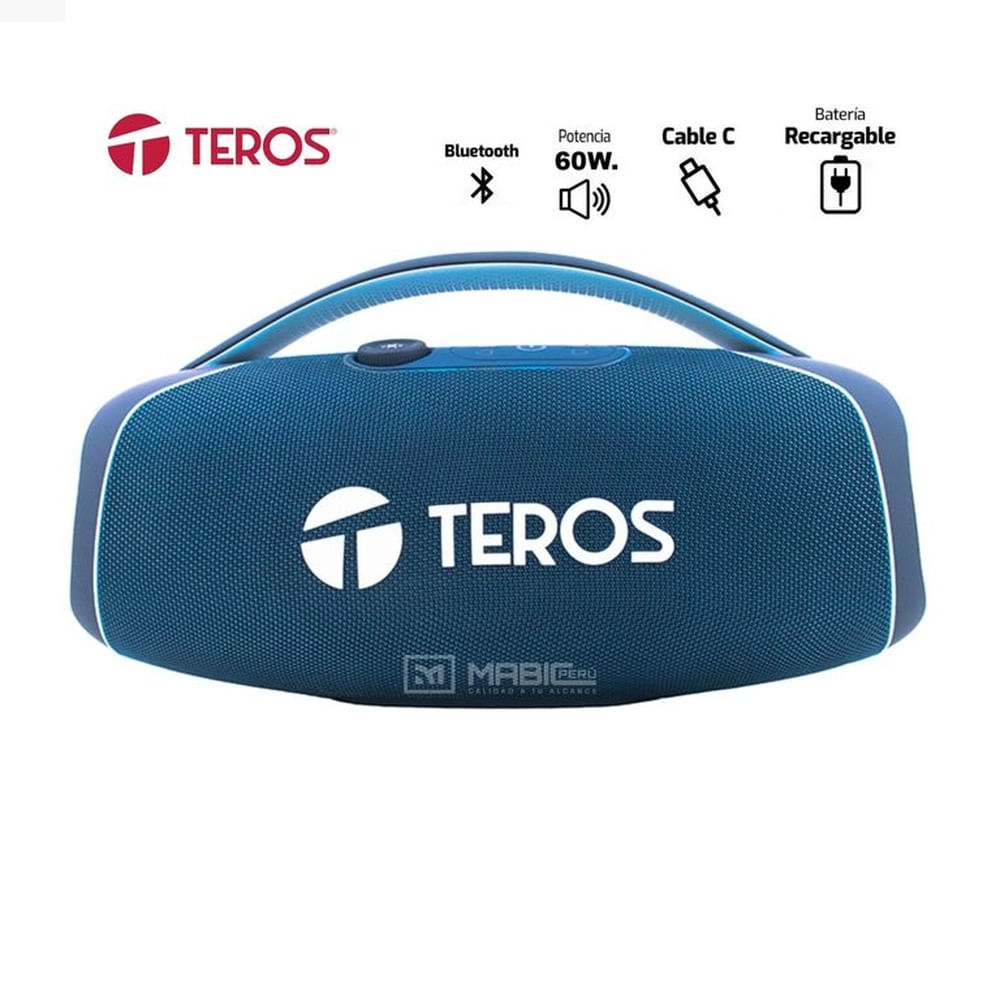 PARLANTE TE-6045B COLOR AZUL 60 WATTS