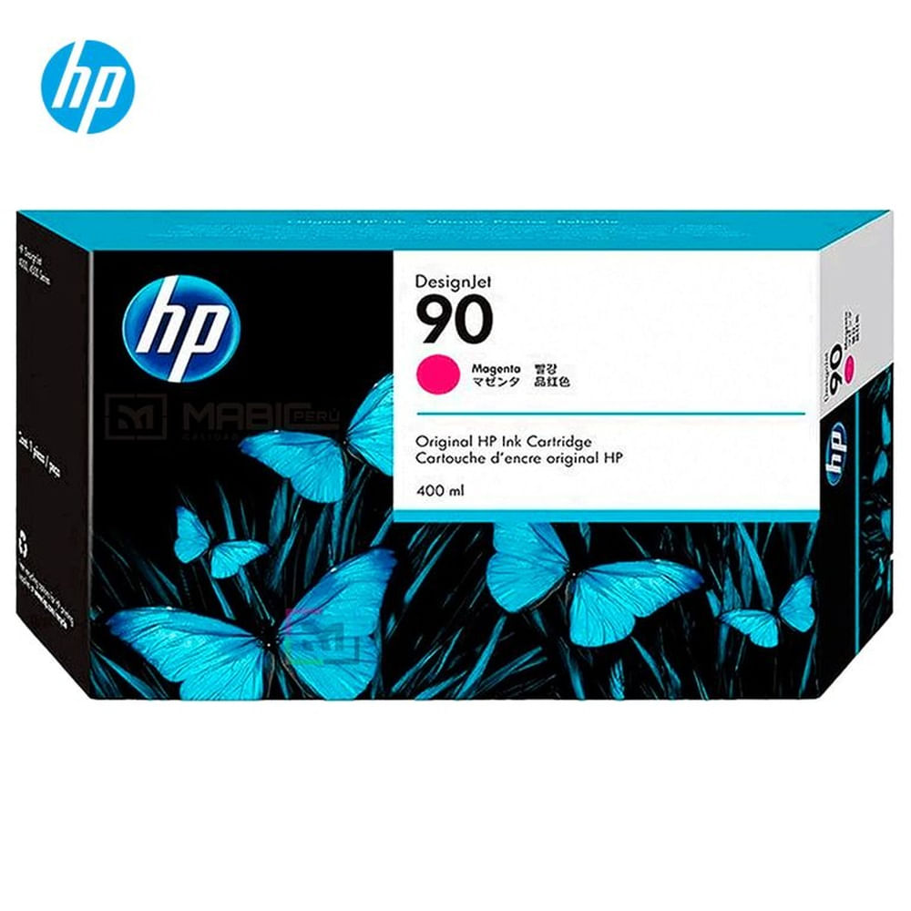 Cartucho de Tinta HP 90 Magenta C5063A Designjet 4500, 4520 Original - 400ml