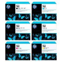 Kit Tinta HP 761 Designjet Z6810, Z6200 Original  - 400ml