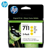 Cartucho de Tinta HP 711 3Pack Amarillo CZ136A DesignJet T120, T520, T530 - 29ml