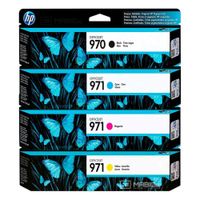 Kit Tinta HP 970, 971 Negro Cian Magenta Amarillo OfficeJet X476DW, X451DW Original