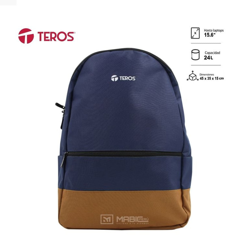 MOCHILA TEROS NOVA AZUL TE-ACS9019BL, PARA NOTEBOOKS DE HASTA 15,6