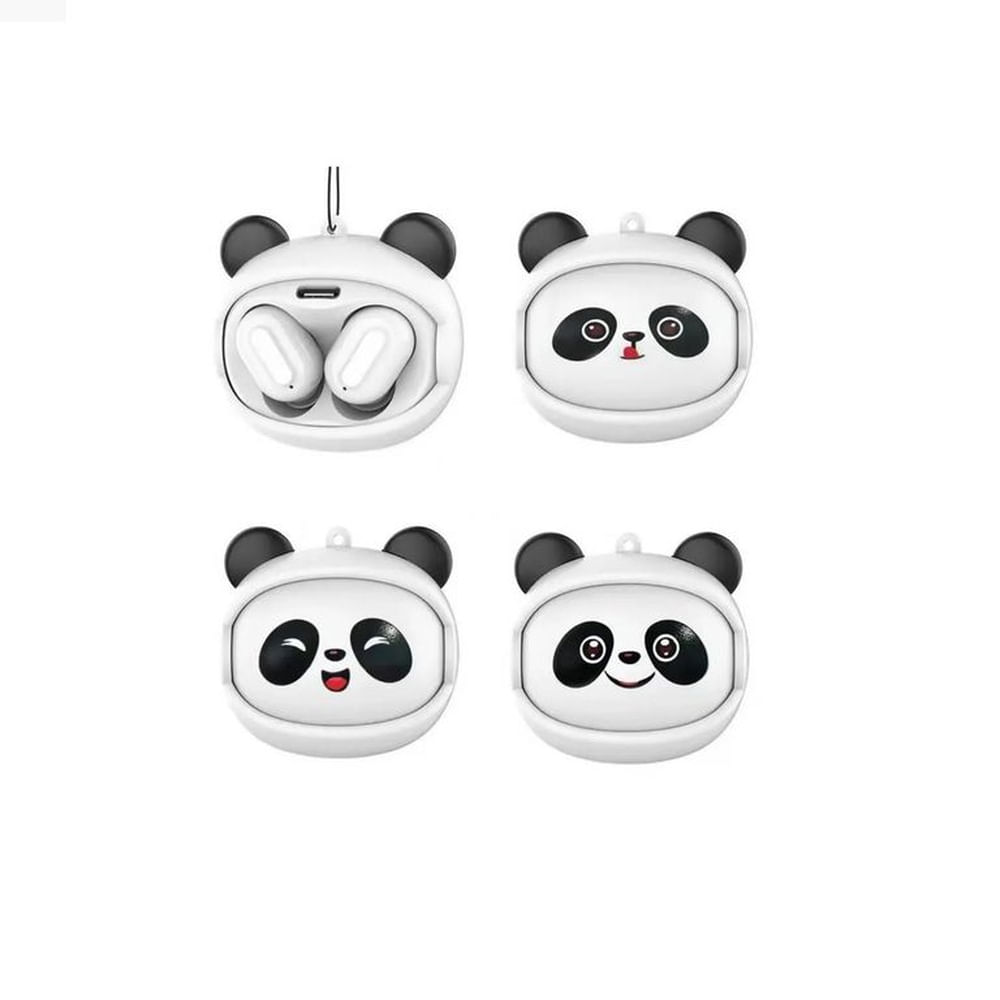 AUDÍFONOS BLUETOOTH EWTTO DISEÑO PANDA Y ROSTRO INTERCAMBIABLE