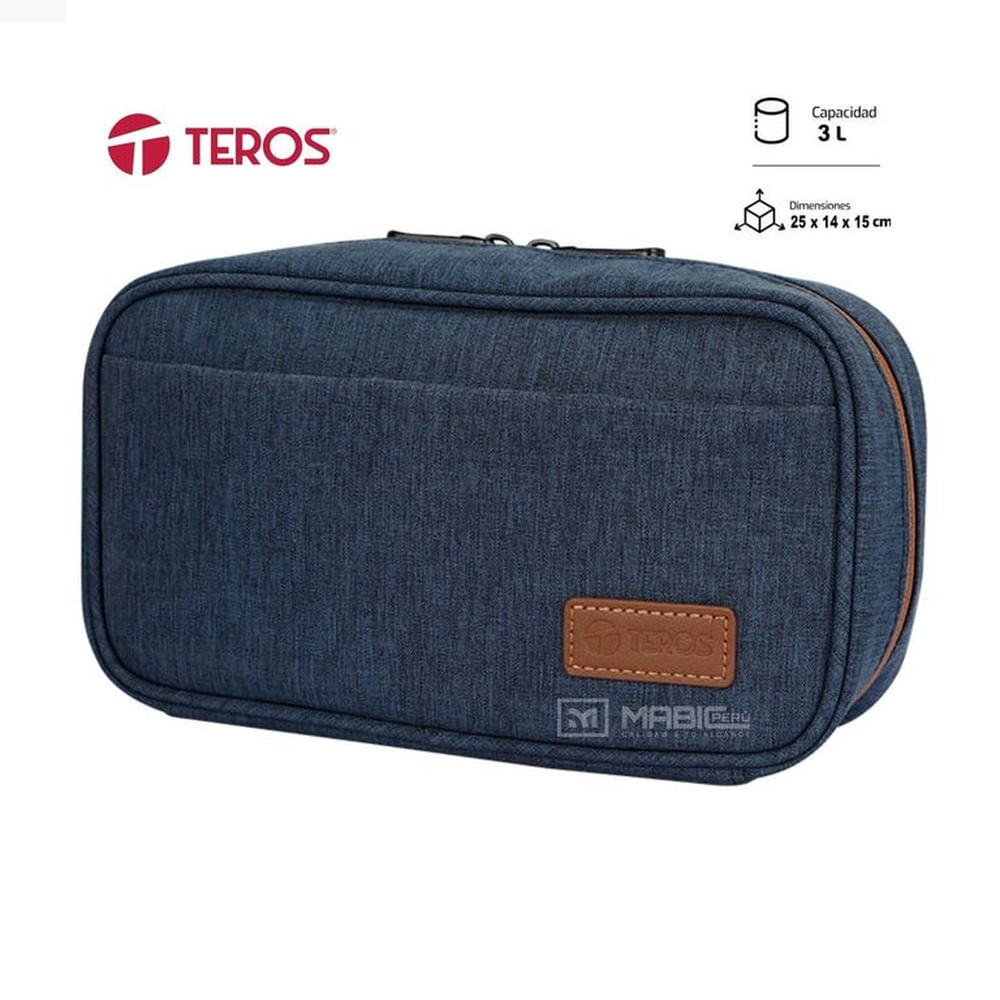 CARTUCHERA TEROS TE-ACS9017DB AZUL MARINO