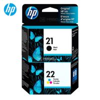 Kit Tinta HP 21, 22 Negro Tricolor OfficeJet D1320, J3640, 1250 Original