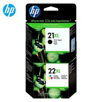 Kit Tinta HP 21XL 22XL Negro Tricolor OfficeJet D1320, J3640, 1250 Original