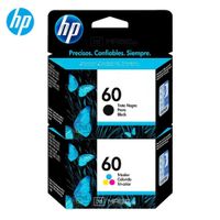 Pack Tinta HP 60 Negro Tricolor OfficeJet J4580, J4648 Original