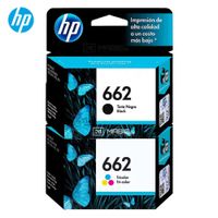 Pack Tinta HP 662 Negro Tricolor Deskjet 2515, 3515 Original