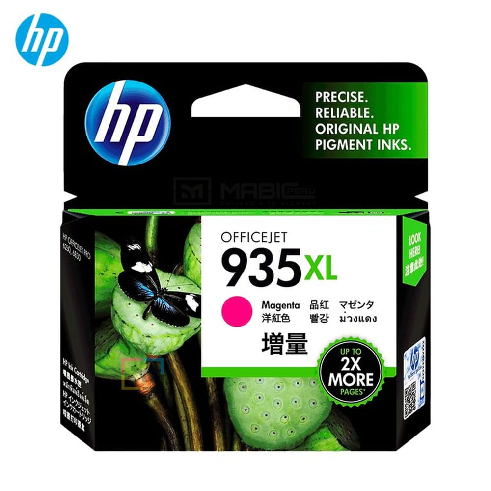 Cartucho de Tinta HP 935XL Magenta C2P25AL OfficeJet 6320, 6830 Original