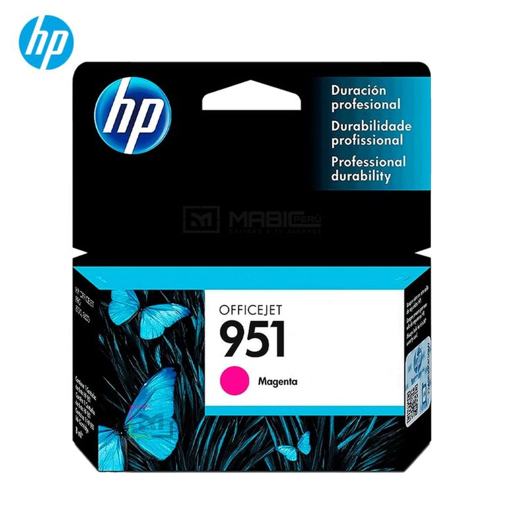 Cartucho de Tinta HP 951 Magenta CN051AL OfficeJet 8100, 8600. 8610 Original
