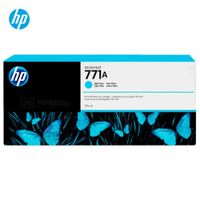 Cartucho de Tinta HP 771A Cian Claro B6Y20A Designjet Z6810, Z6200 Original - 775ml