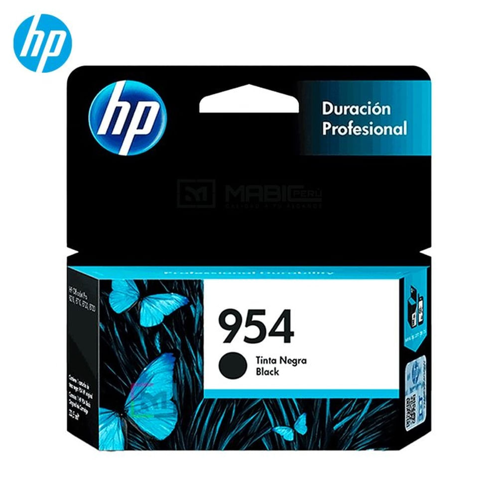 Cartucho de Tinta HP 954 Negro L0S59AL OfficeJet 7740, 8210, 8730 Original