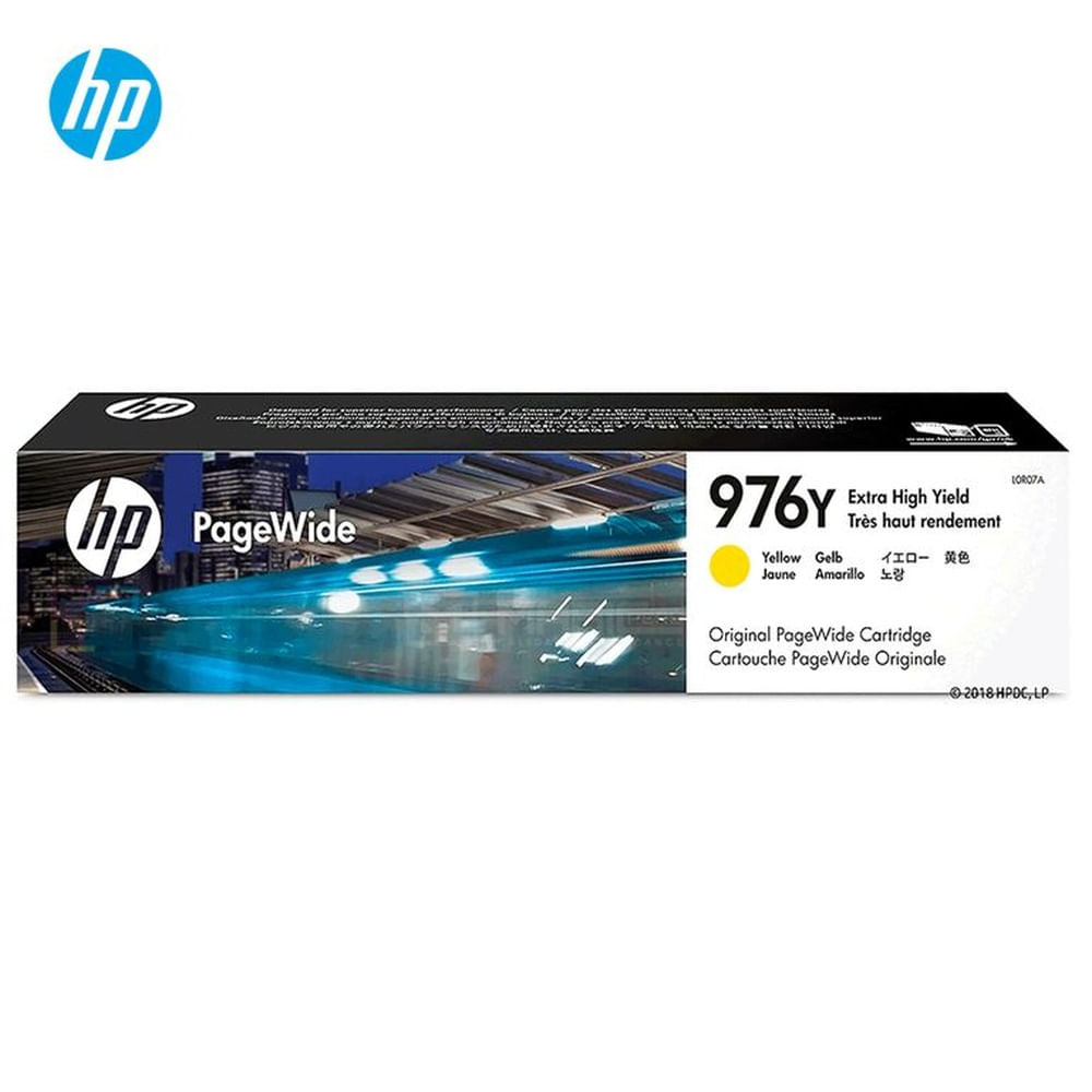 Cartucho de Tinta HP 976Y Amarillo L0R07A PageWide Pro 552dw, 577dw Original