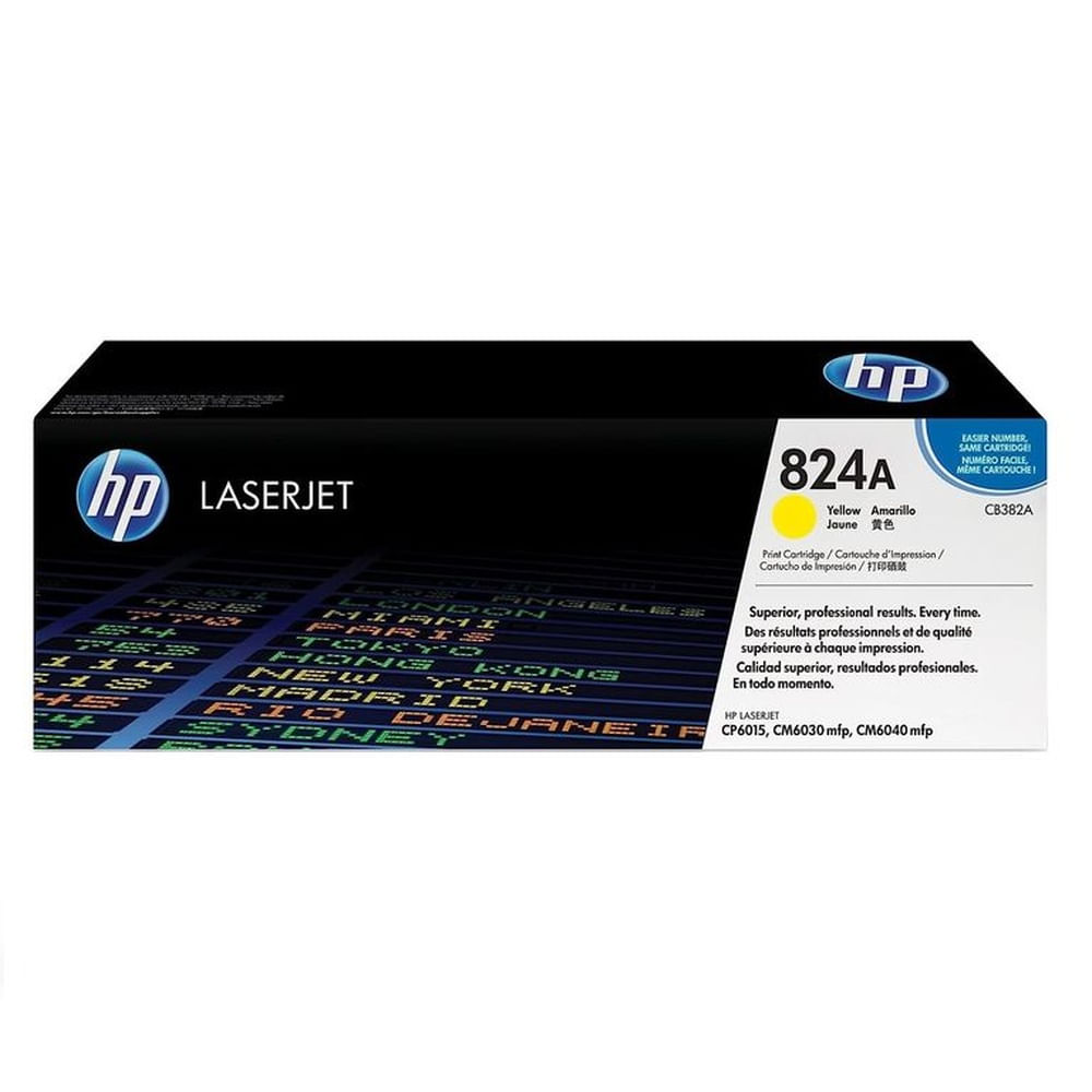 TONER HP 824A AMARILLO CB382A L.J. CP6015, CM6040 ORIGINAL