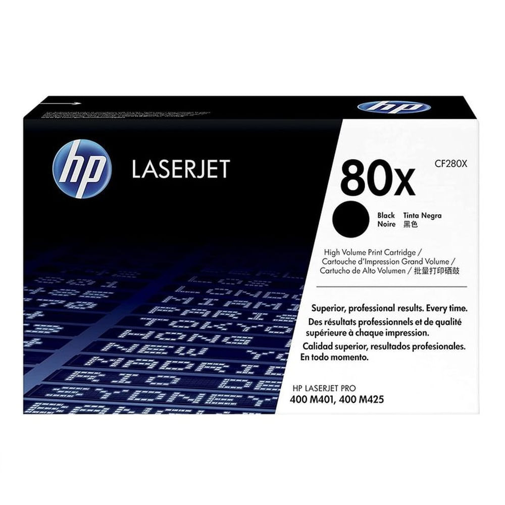 TONER HP 80X NEGRO CF280X L.J. M401N ORIGINAL