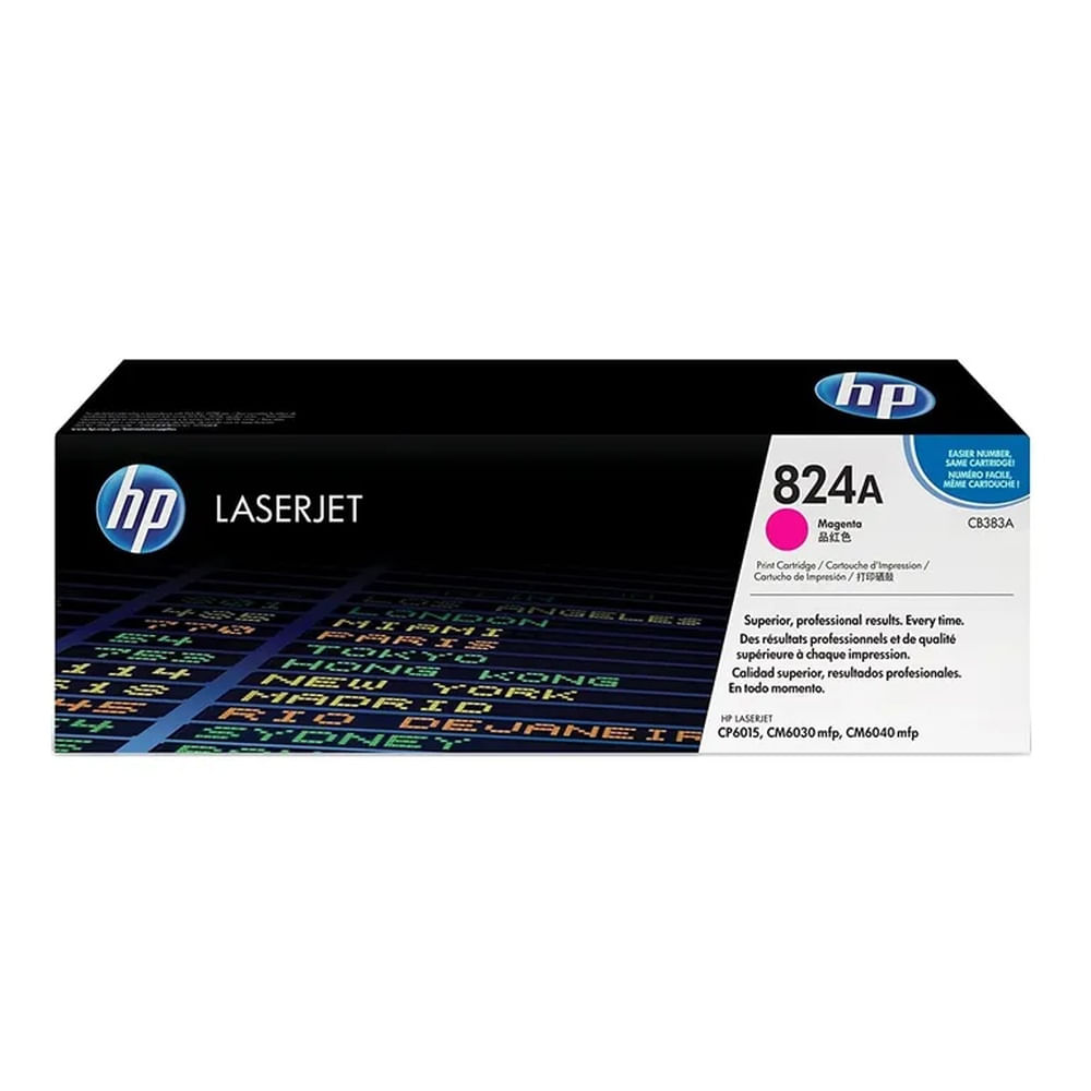 TONER HP 824A MAGENTA CB383A L.J. CP6015, CM6040 ORIGINAL