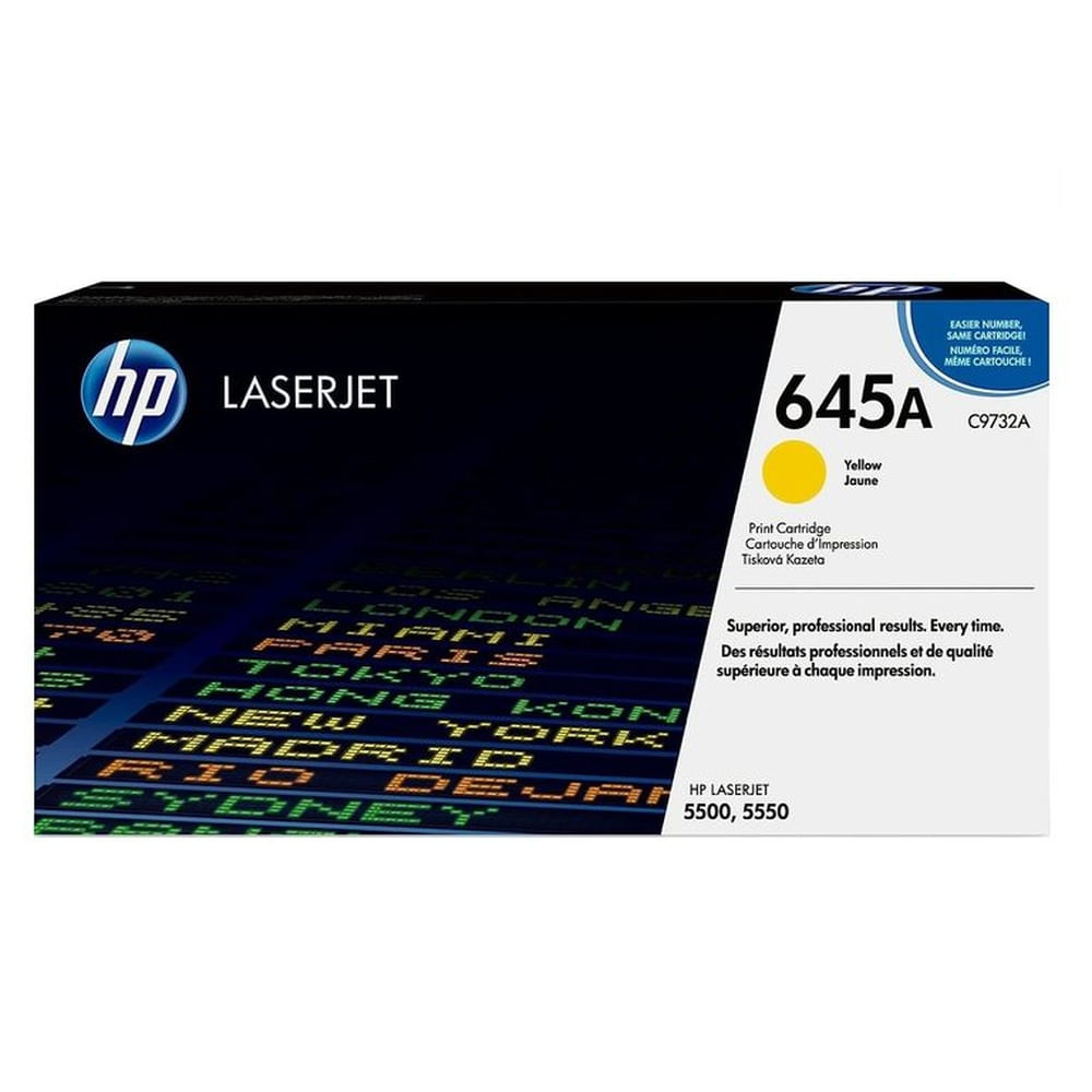 TONER HP 645A AMARILLO C9732A L.J. 5500 ORIGINAL