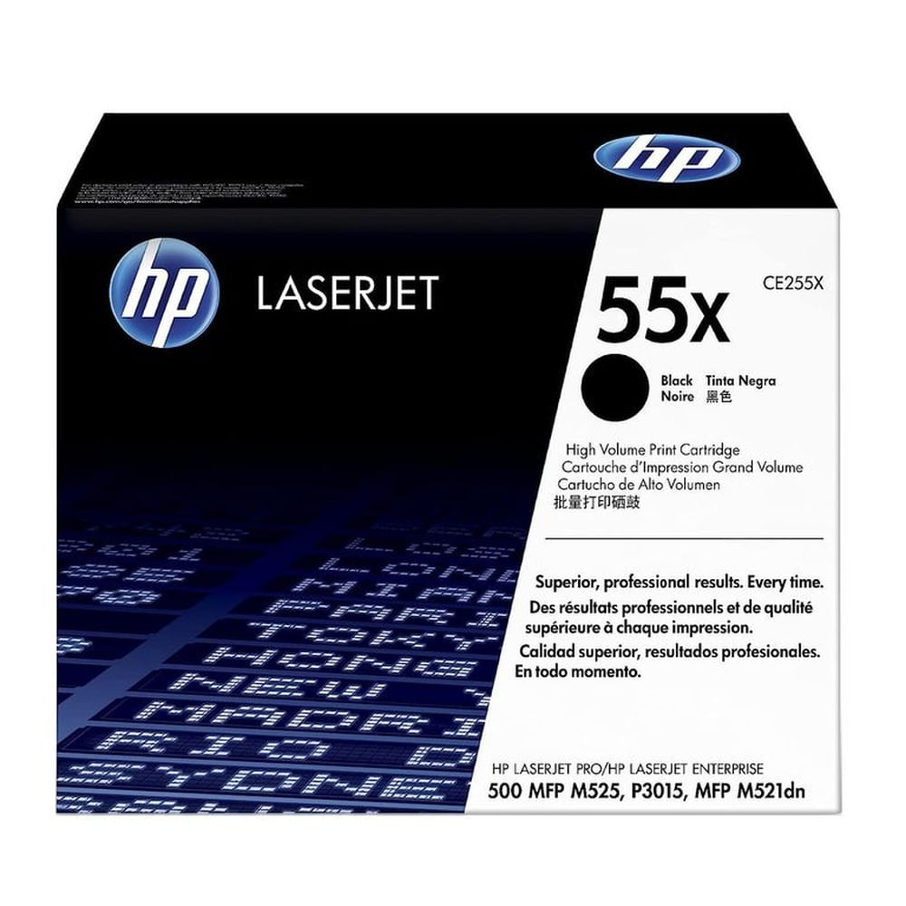 TONER HP 55X NEGRO CE255X L.J. CP3015 ORIGINAL