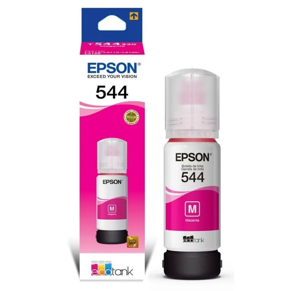 Tinta Epson T544 Magenta EcoTank L1250, L3250, L5290, L5590 Original - 65ml
