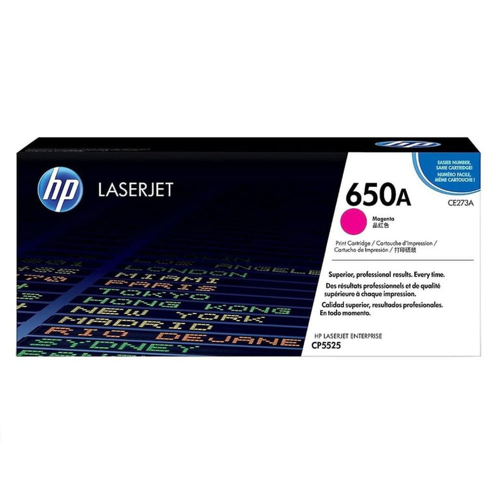 TONER HP 650A MAGENTA CE273A L.J. CP5525 ORIGINAL