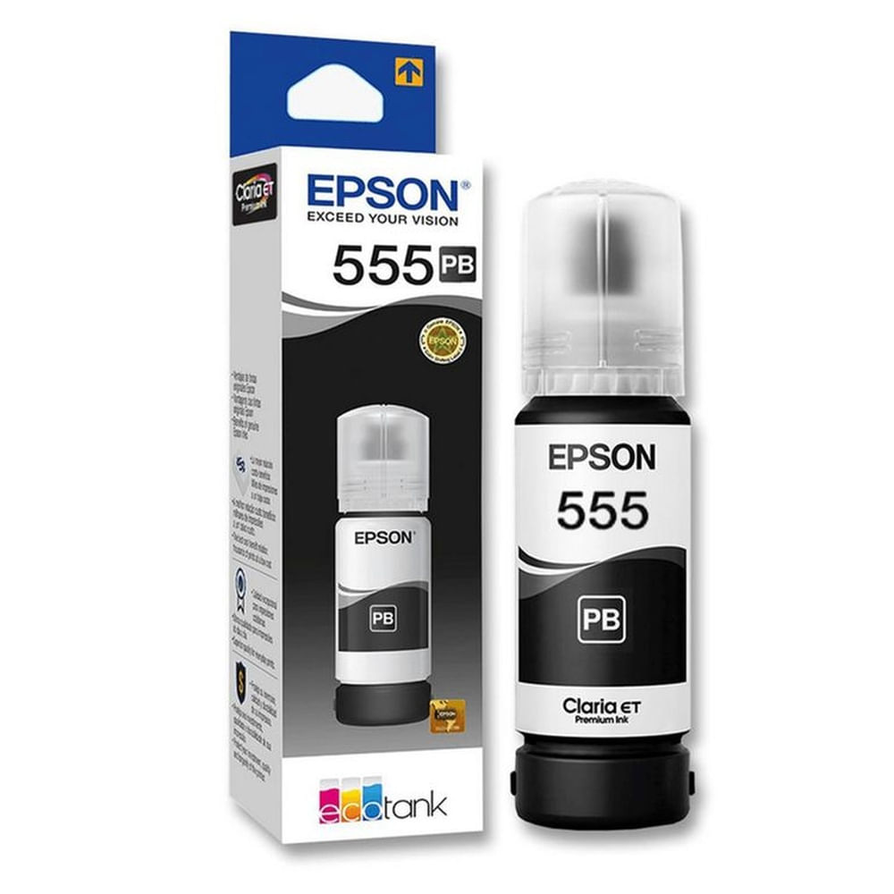Tinta Epson 555 Negro Foto T555120 L8160, L8180 - 70ml
