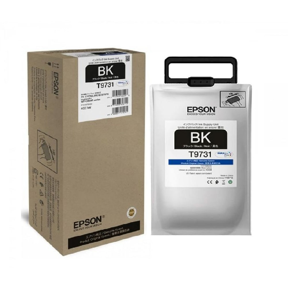 Tinta Epson T973 Negro Workforce WF-C860, WF-C869 Original - 402ml