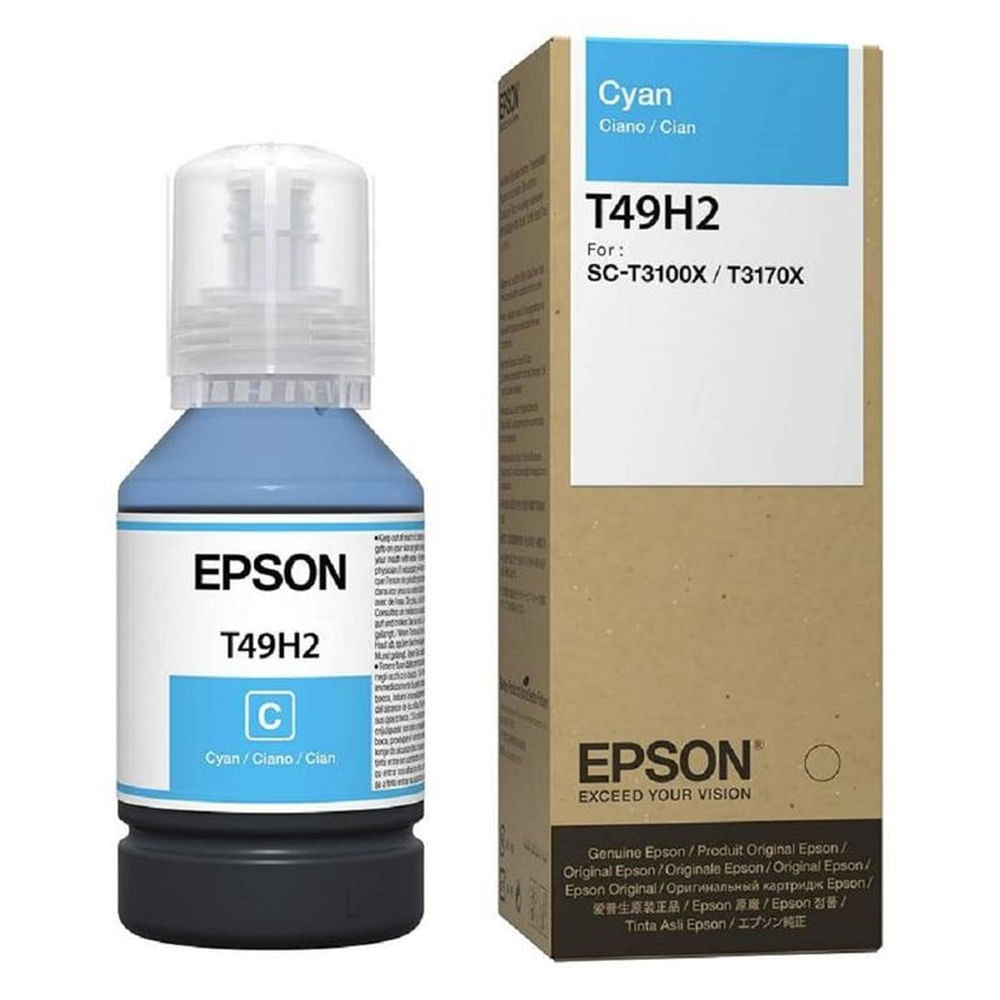 Tinta Epson T49H Cian SureColor SC-T3100x, SC-T3170x Original - 140ml