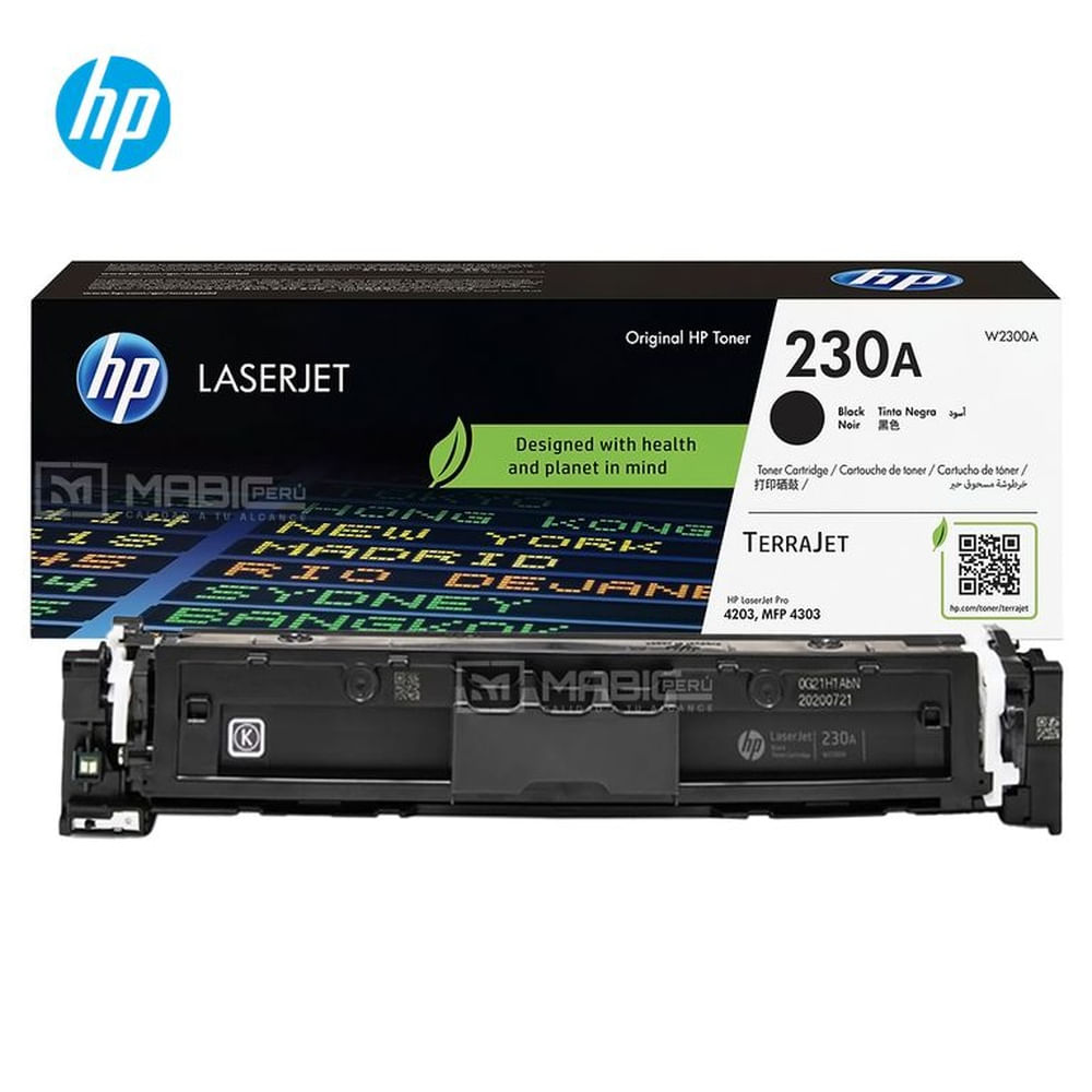 TONER HP 230A NEGRO W2300A L.J. 4203, MFP 4303 ORIGINAL