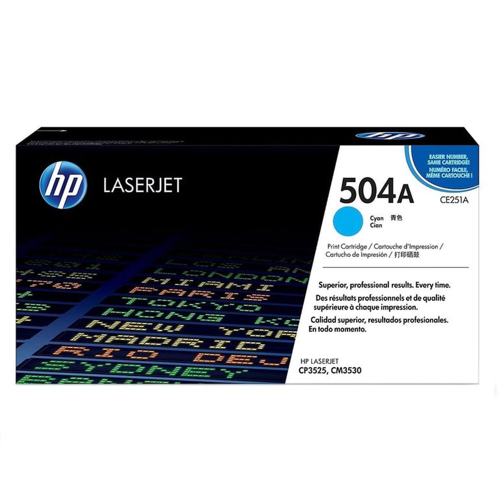 TONER HP 504A CIAN CE251A L.J. CP3525 ORIGINAL