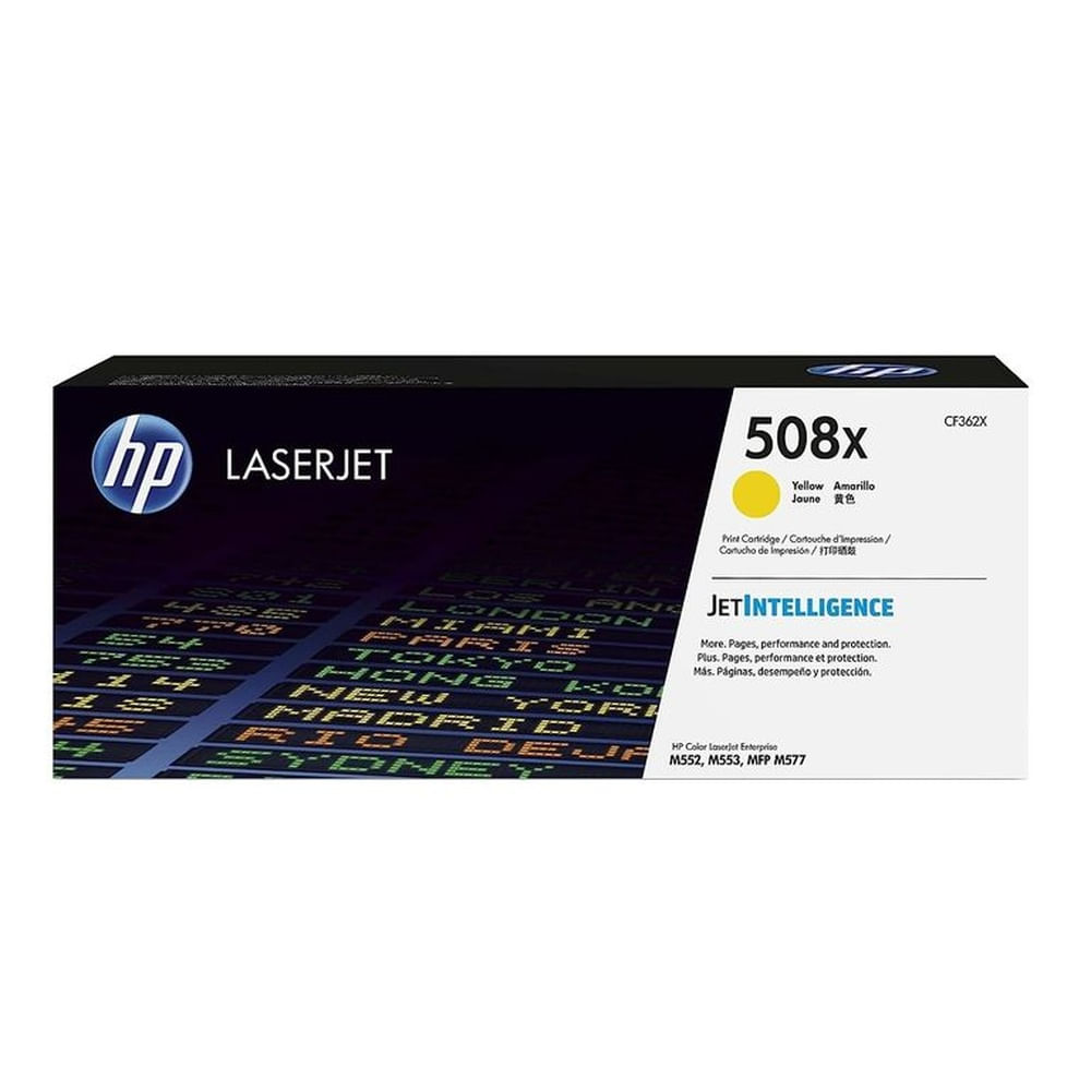 TONER HP 508X AMARILLO CF362X L.J. M552 ORIGINAL
