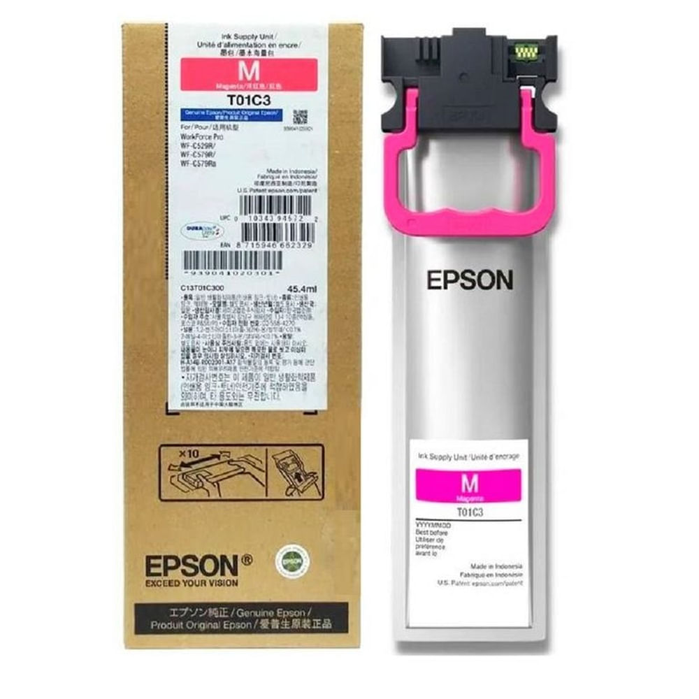 Tinta Epson T01C Magenta WorkForce WF-C529R, WF-C579R Original - 45ml
